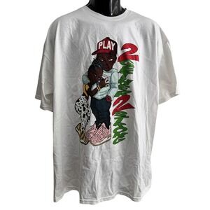 Play Clothes Shirt Men's XL White Hip Hop 2Gether 2 Strong "Our Gang"